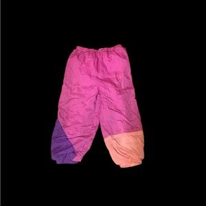 Vintage Colorblock Windbreaker Pants